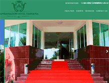 Tablet Screenshot of ambassadorhotelhargeisa.com